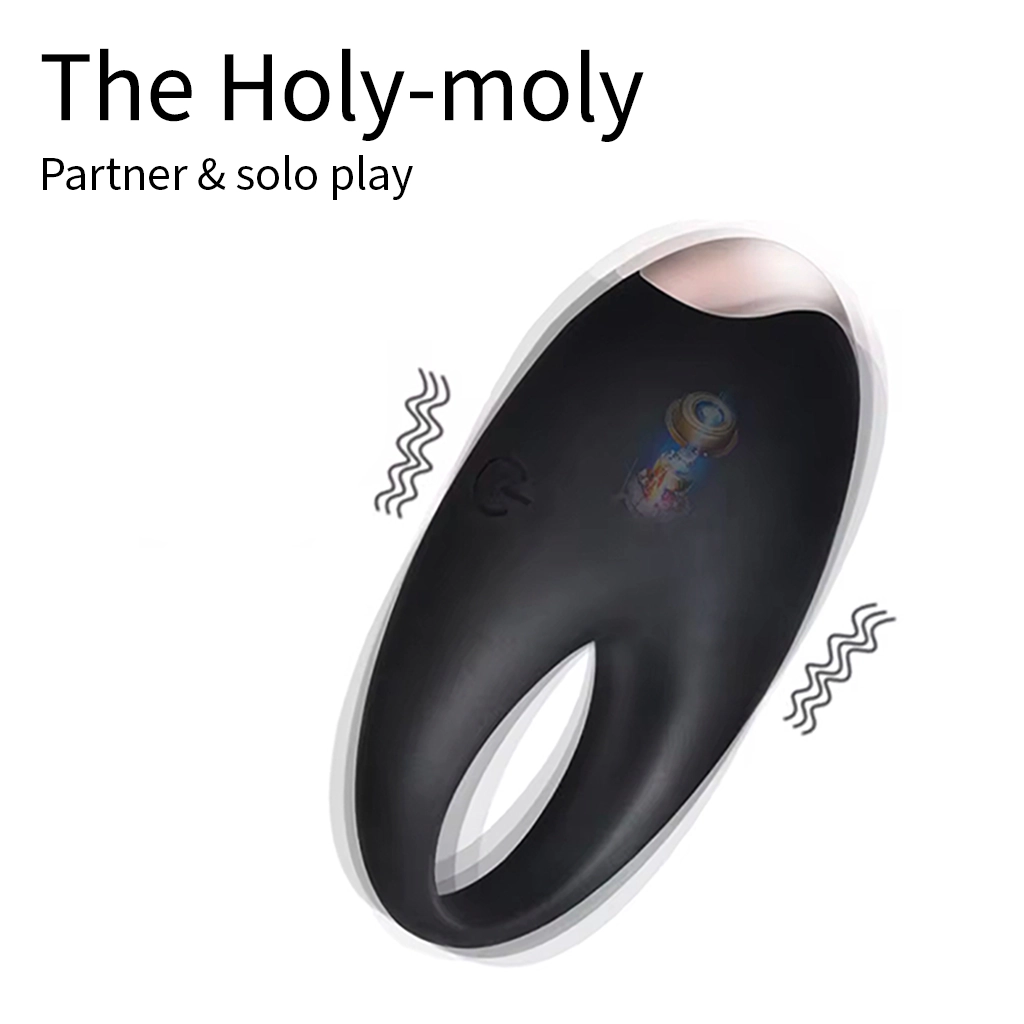 Hero image of the alpha lover cock ring product called The Holy-moly. Perfect for solo and partner play.