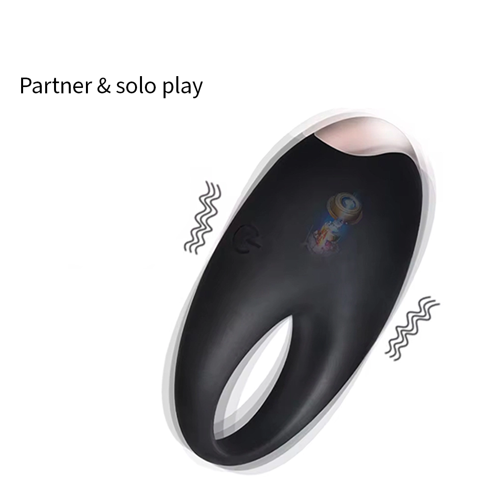 The Holy-Moly vibrating ring for partner and solo play, with active vibration indicators - Alpha Lover